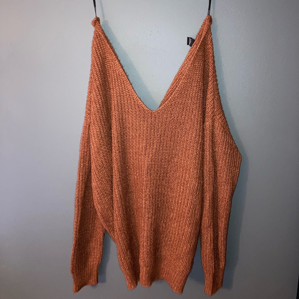 Rusty Brown Knit Cardigan